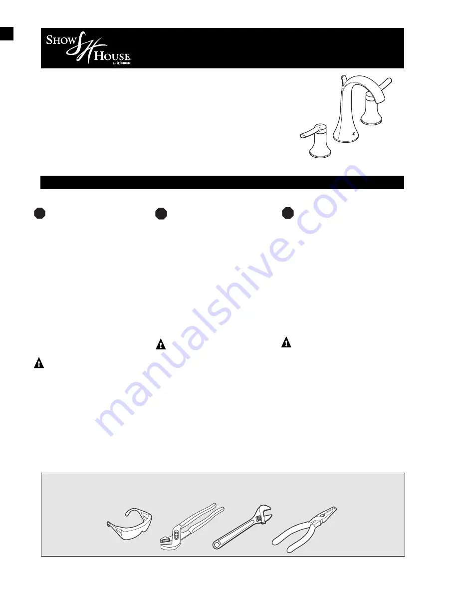 Moen TS41708 Series Instruction Manual Download Page 1