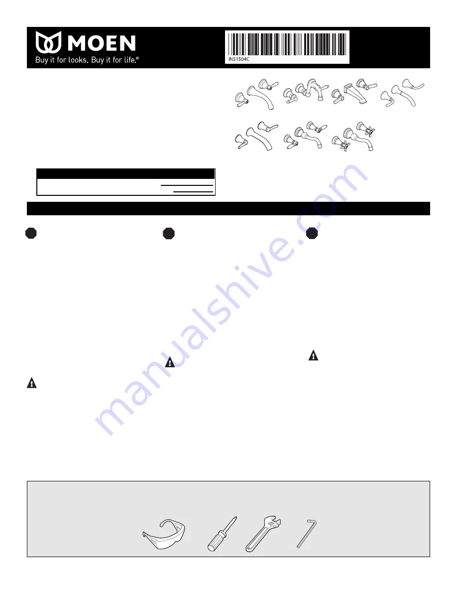 Moen TS42112 Скачать руководство пользователя страница 1