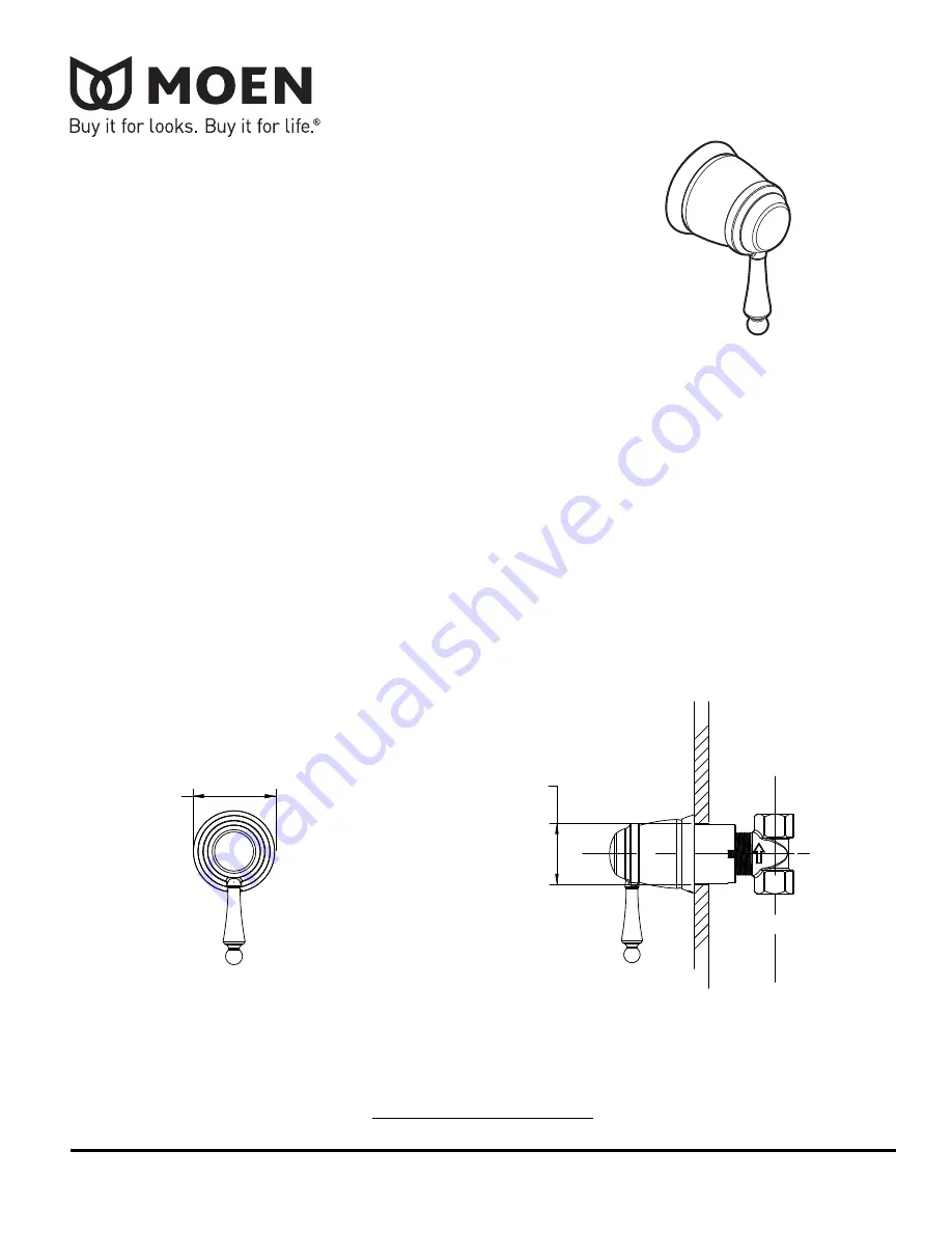 Moen WATERHILL TS514 series Specifications Download Page 1