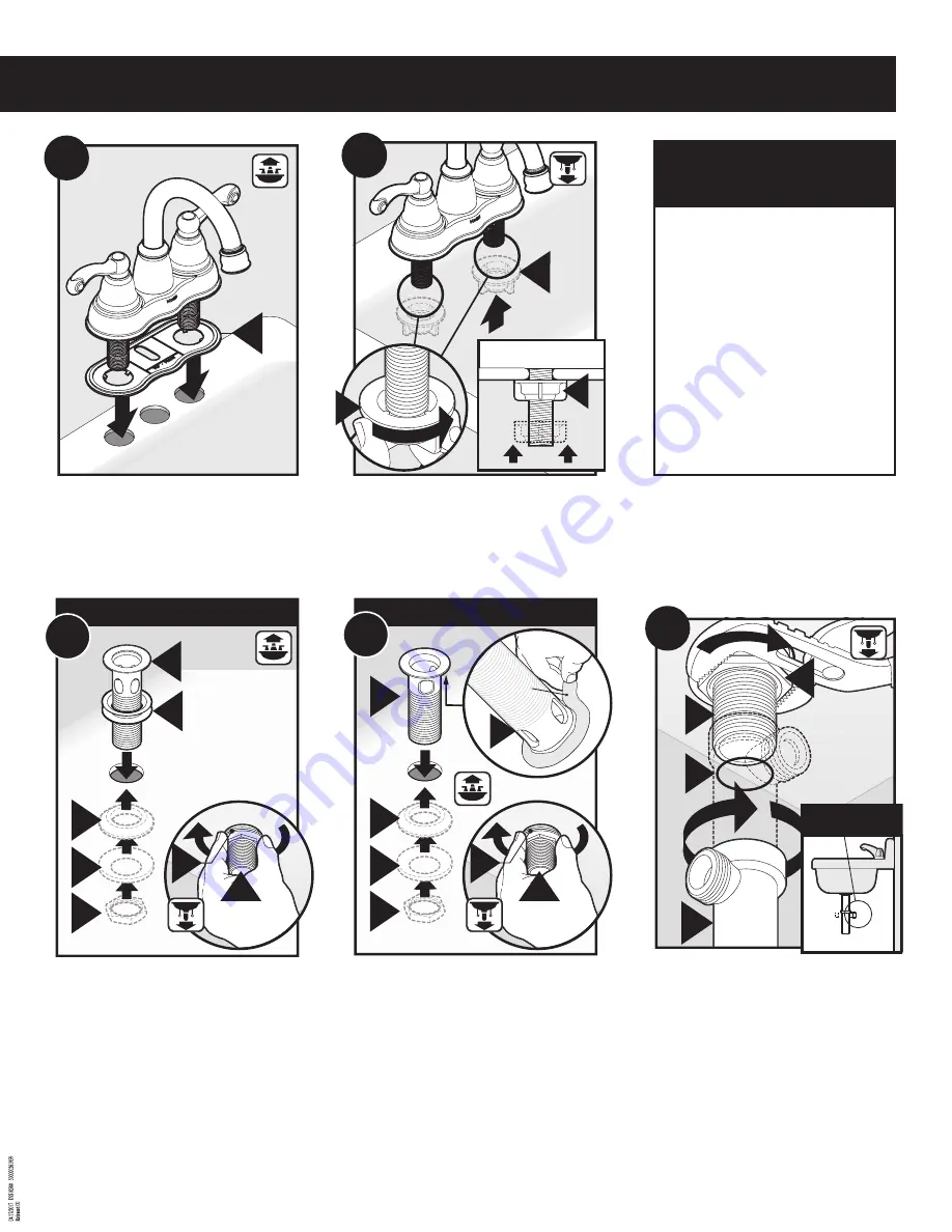 Moen WS84003 Instruction Sheet Download Page 3