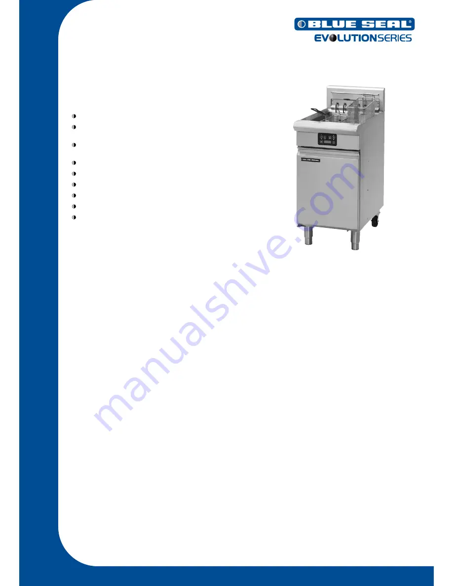 Moffat Blue Seal Evolution E43E Technical Data Sheet Download Page 1