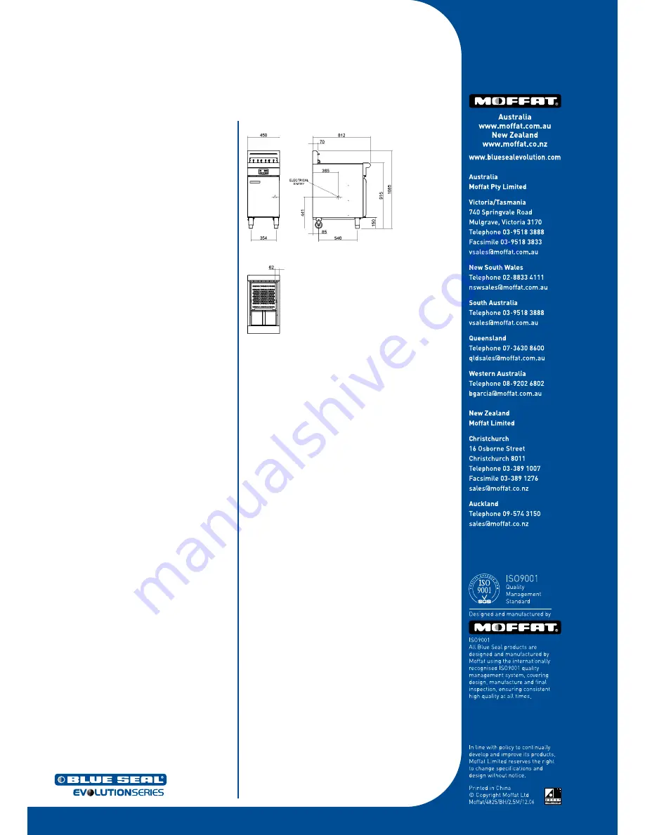 Moffat Blue Seal Evolution E43E Скачать руководство пользователя страница 2