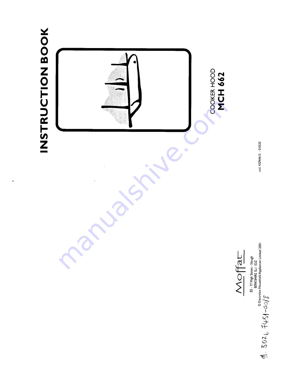 Moffat MCH 662 Instruction Book Download Page 1