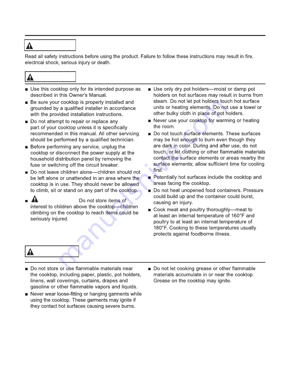 Moffat MCP2024 Owner'S Manual Download Page 2