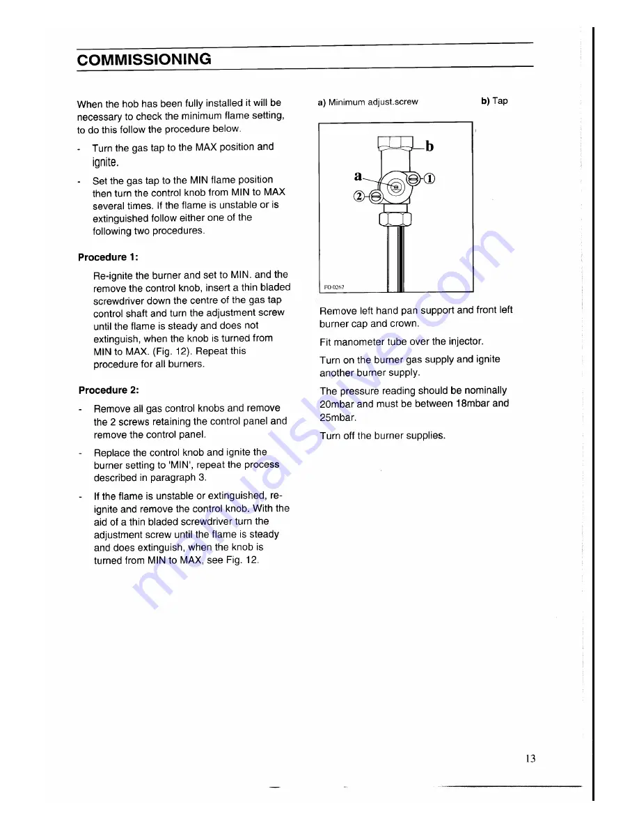 Moffat MG 35 Installation And Servicing Instructions Download Page 12