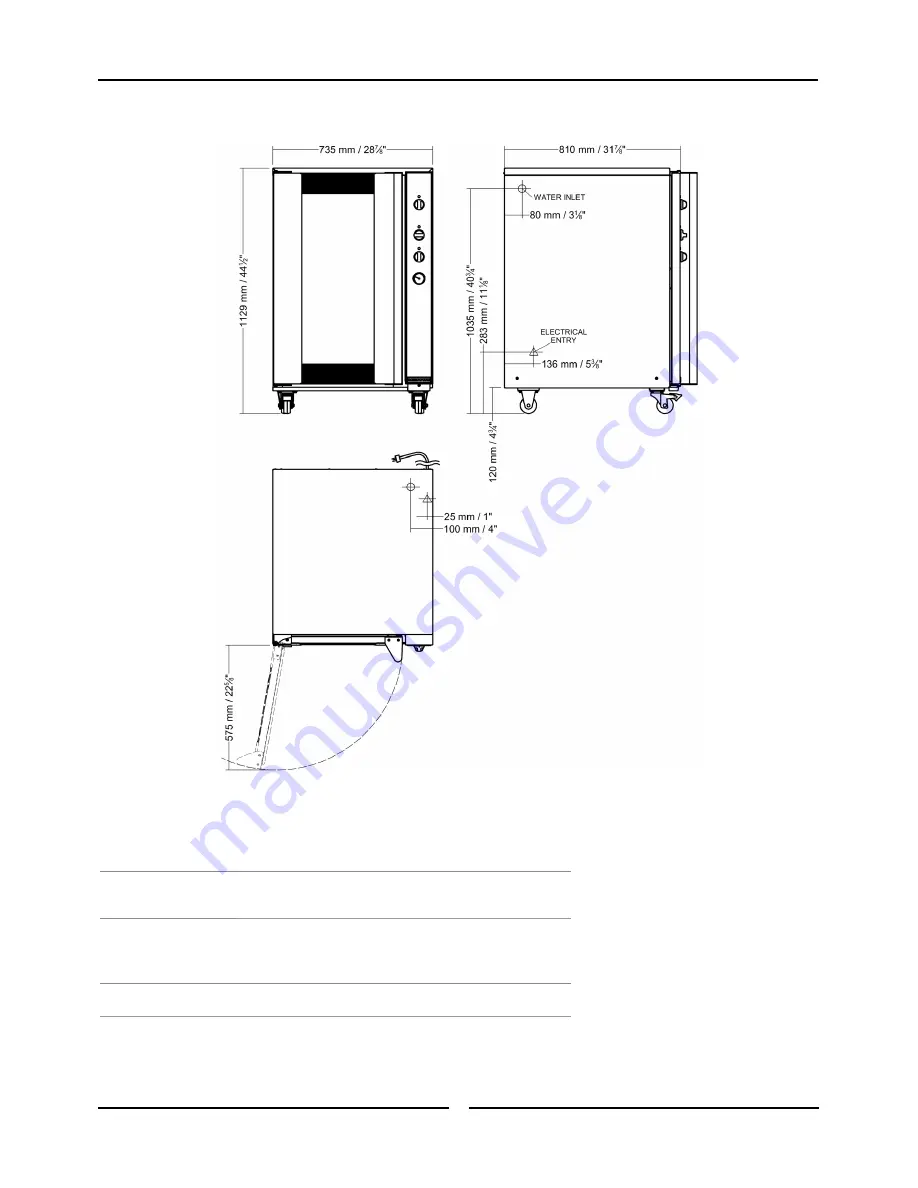 Moffat TURBOFAN P12M Series Installation And Operation Manual Download Page 7