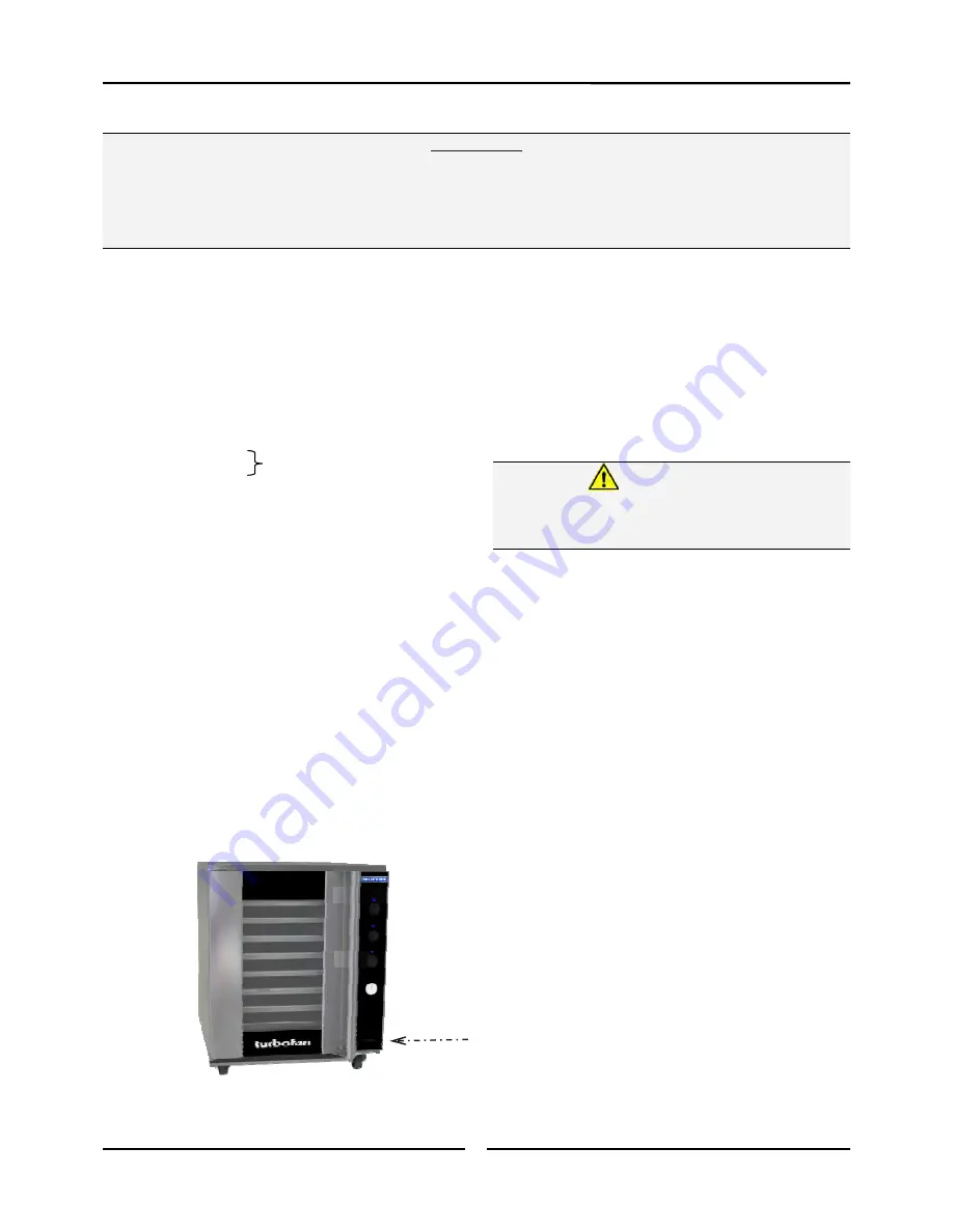 Moffat TURBOFAN P12M Series Installation And Operation Manual Download Page 8