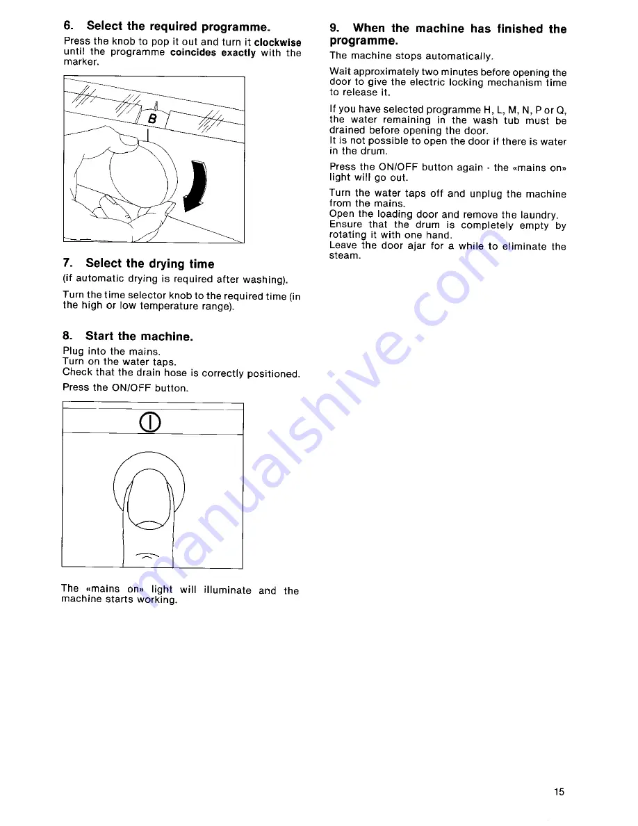 Moffat WDF 40 Instruction Book Download Page 15