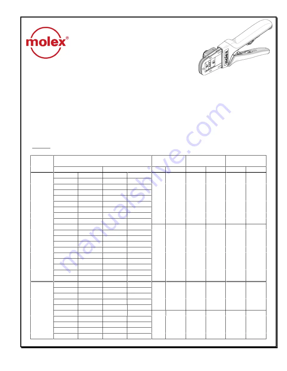 molex 1602636 Скачать руководство пользователя страница 1