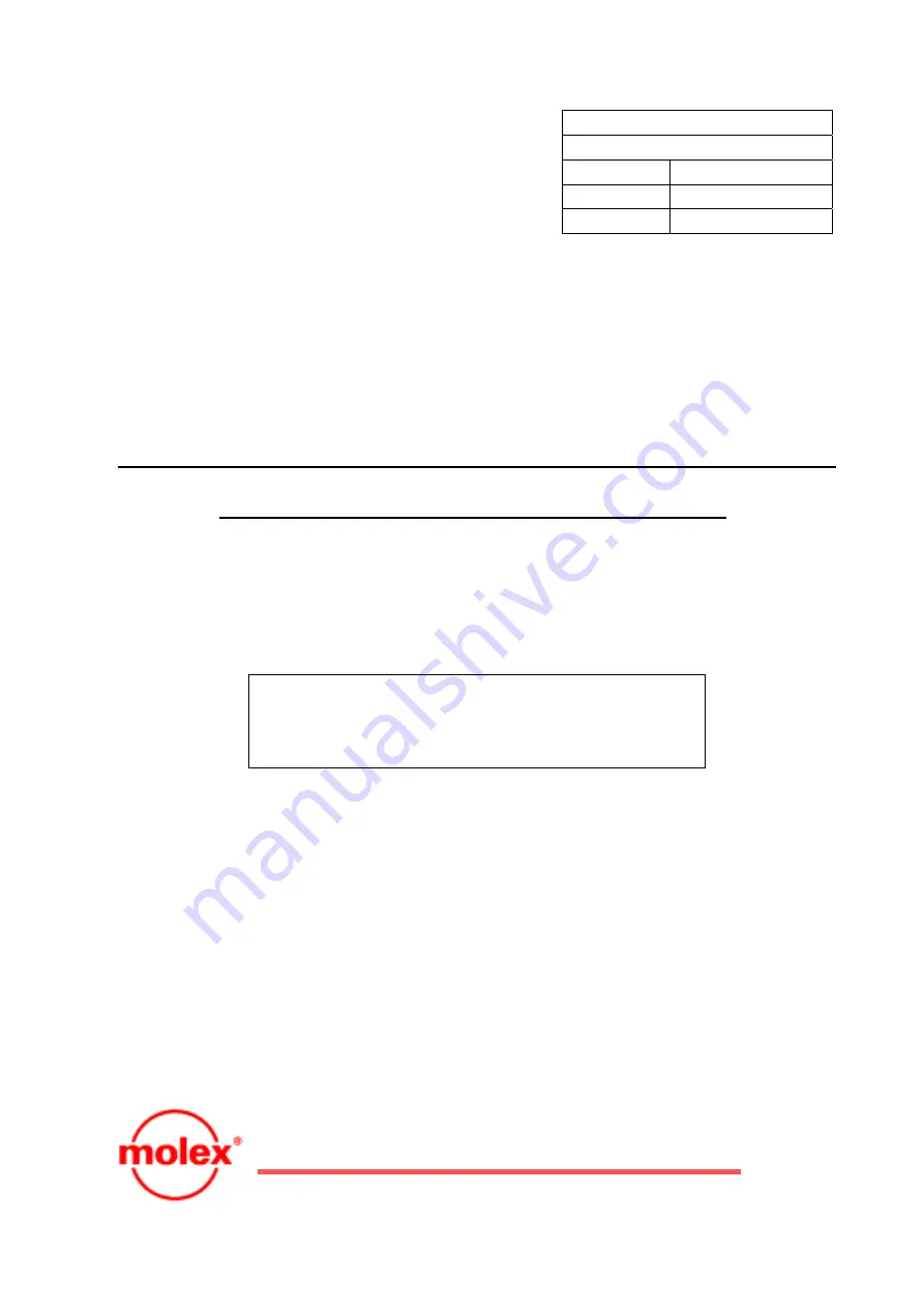 molex 57022 Series Скачать руководство пользователя страница 1