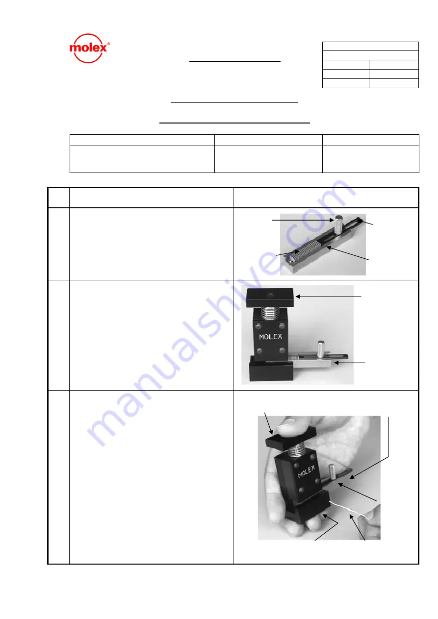 molex 57834-5000 Operating Manual Download Page 1