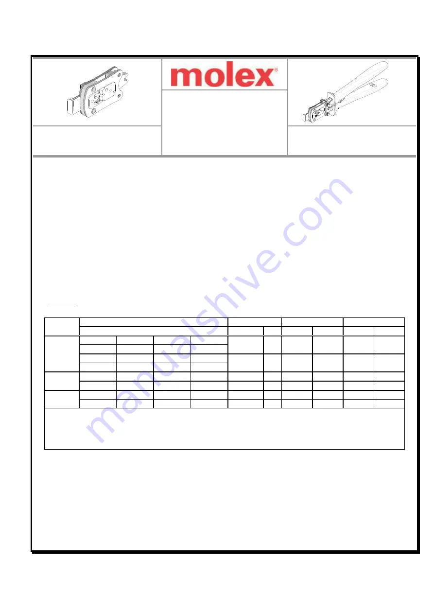 molex 63811-6170 Скачать руководство пользователя страница 1