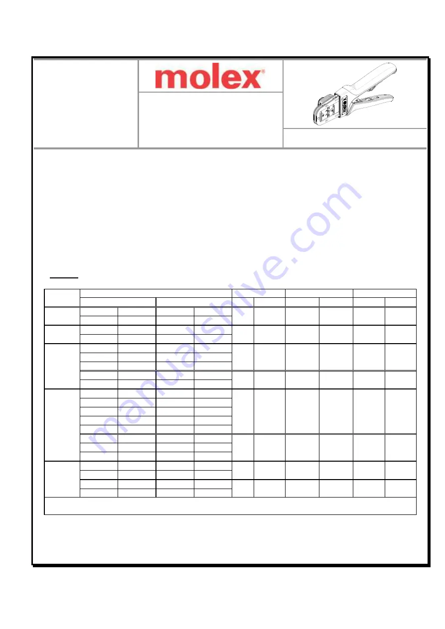 molex 63811-8700 Скачать руководство пользователя страница 1