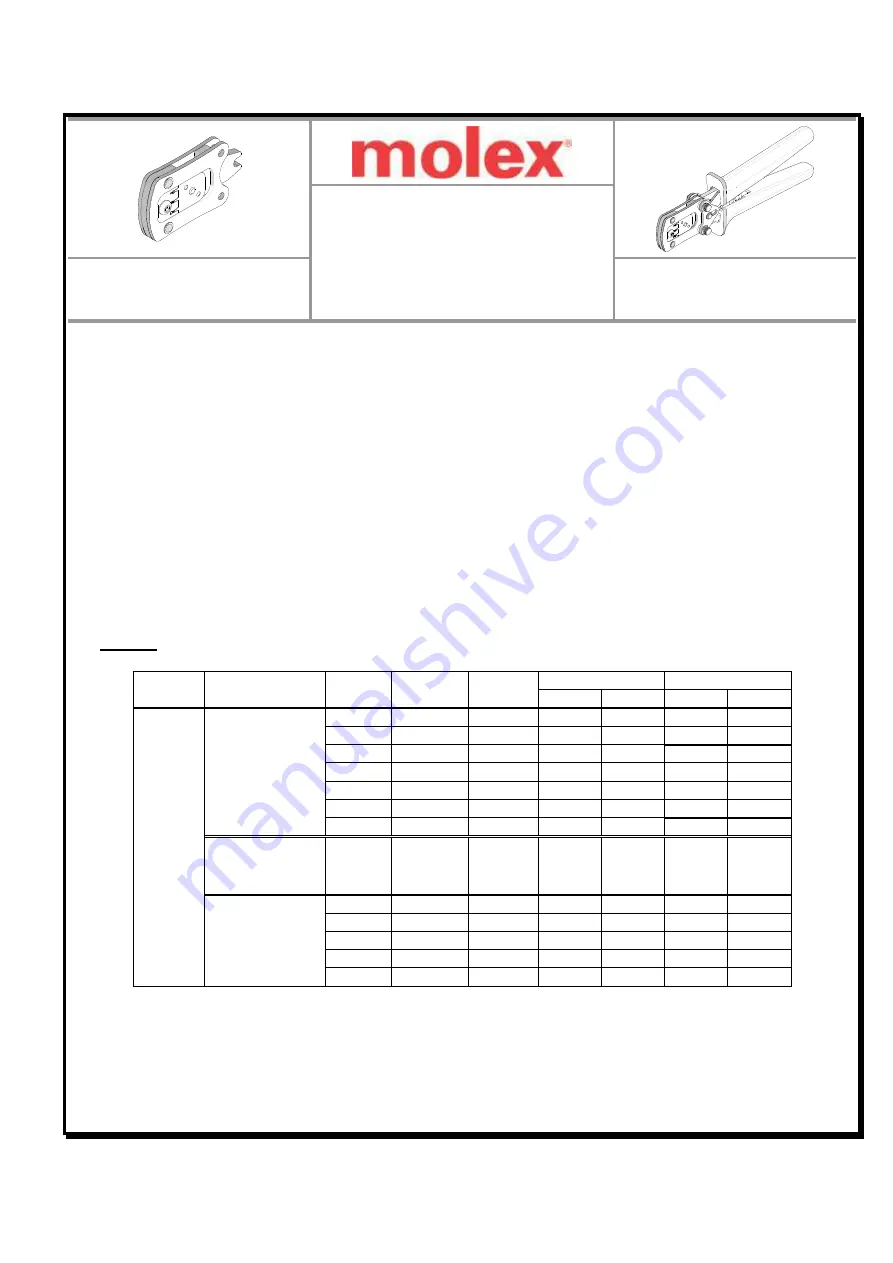 molex 63811-9370 Скачать руководство пользователя страница 1