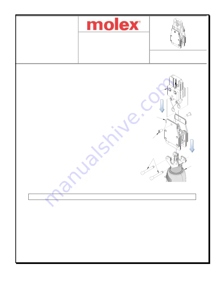 molex 63816-0900 Manual Download Page 1