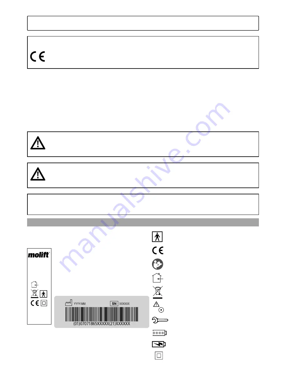 Molift Quick Raiser 205 User Manual Download Page 4