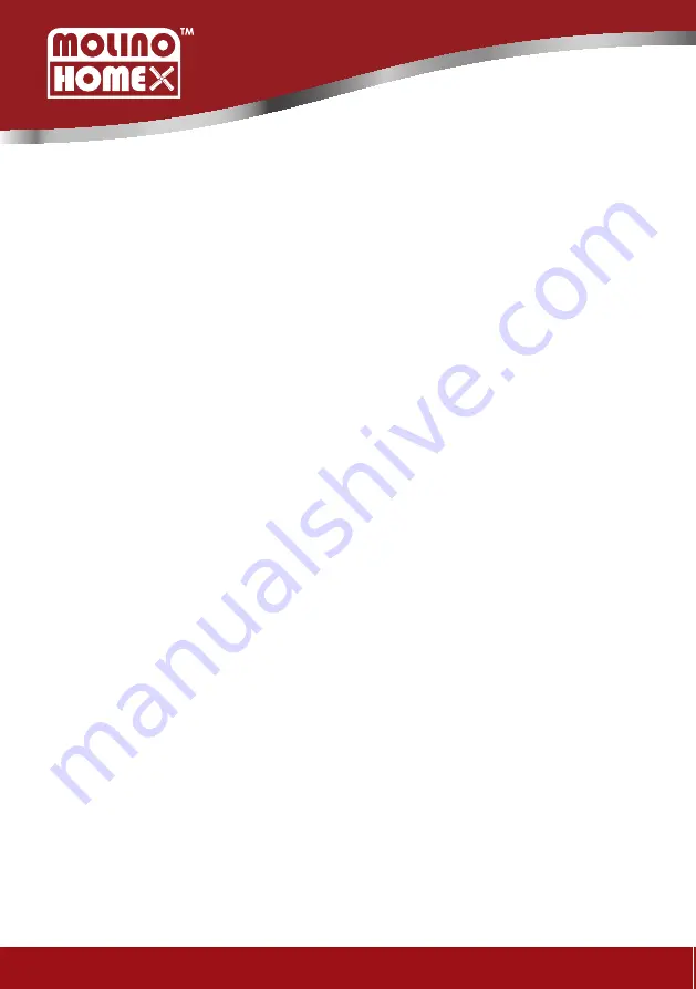 MOLINO JMLV2573 Operating Instructions Manual Download Page 16