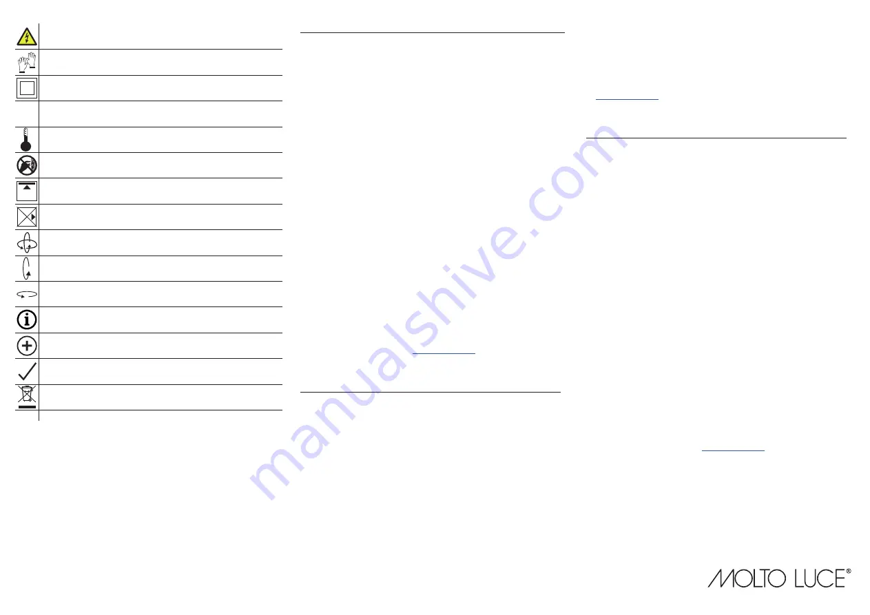 MOLTO LUCE DASH DC Mounting Instruction Download Page 3