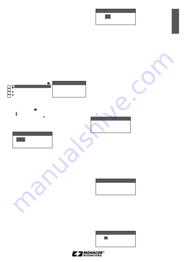 Monacor 1000122 Instruction Manual Download Page 59