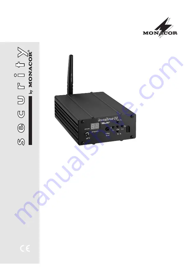 Monacor AV-5810RDX Instruction Manual Download Page 1