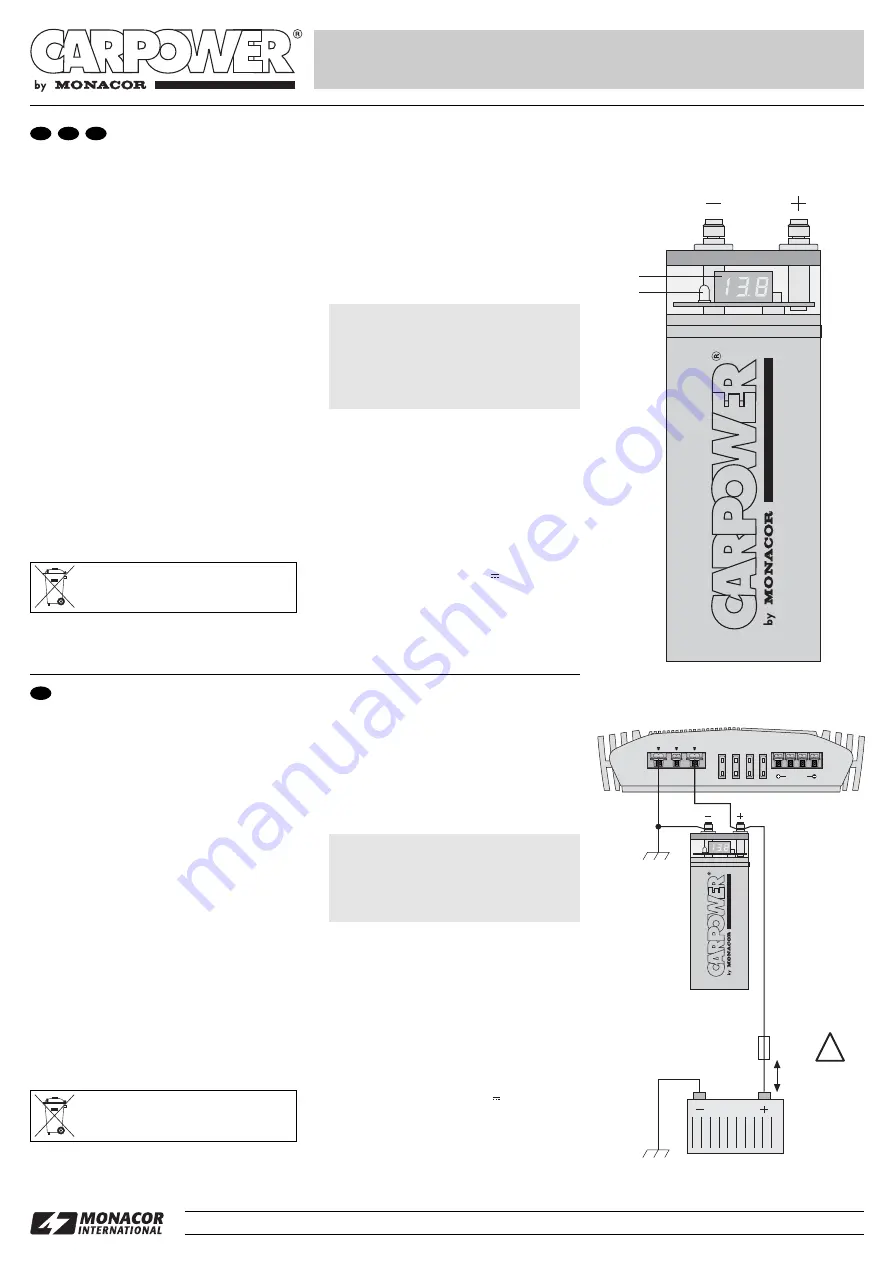 Monacor CARPOWER CAP-10 Manual Download Page 2