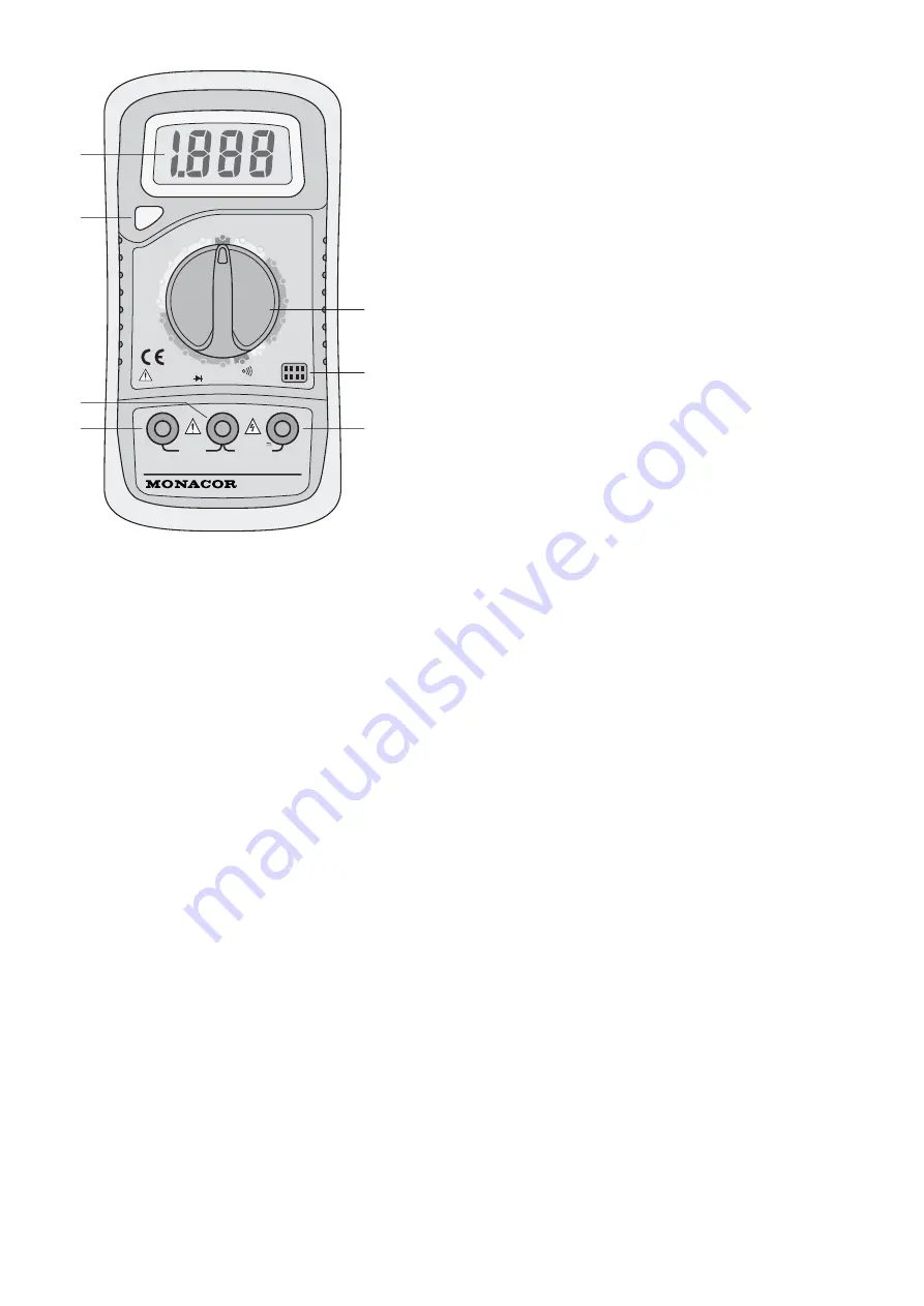 Monacor DMT-1050 Instruction Manual Download Page 3