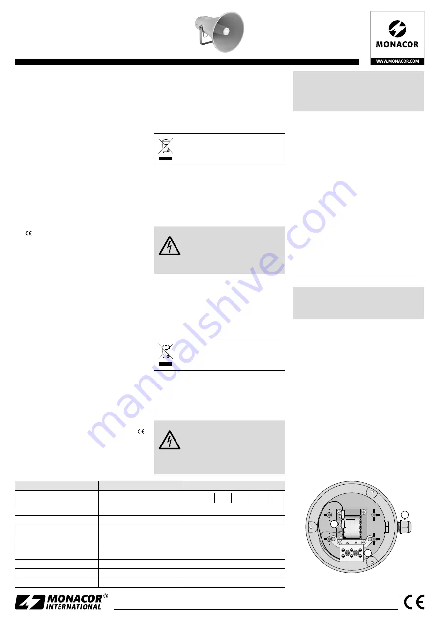 Monacor IT-60 Instructions Download Page 1