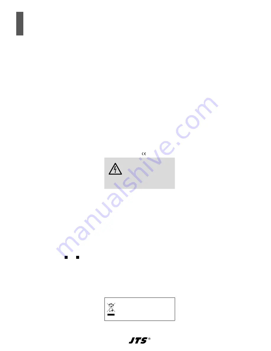 Monacor JTS IN-264R/5 Instruction Manual Download Page 4