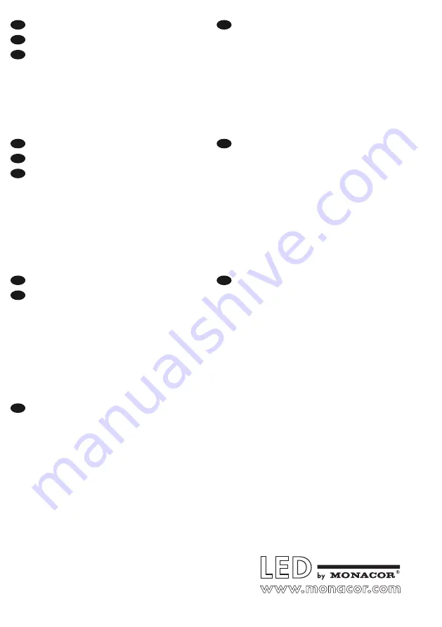 Monacor LED Series Instruction Manual Download Page 2