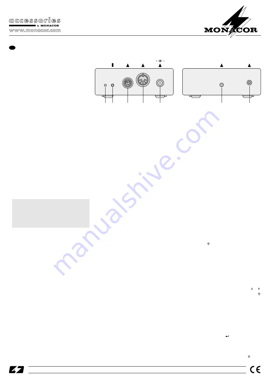 Monacor MDQT-1/GB Скачать руководство пользователя страница 1