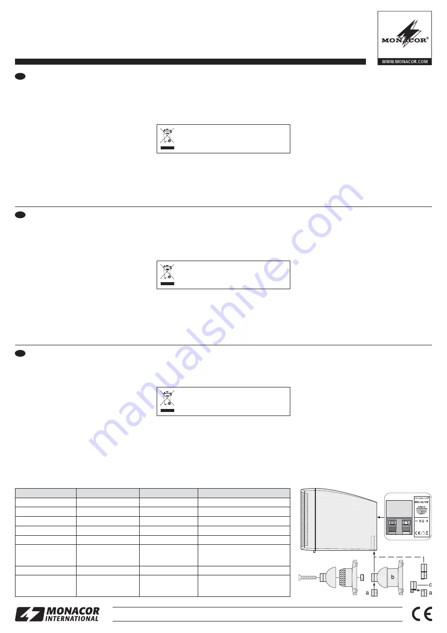 Monacor MKS-26/SW Quick Manual Download Page 2