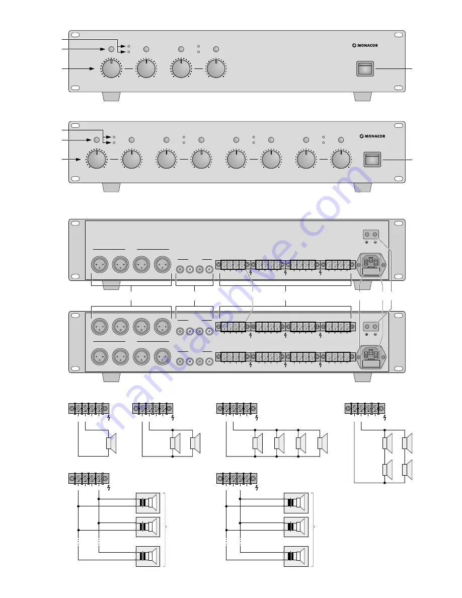 Monacor PA-1450D Instruction Manual Download Page 3