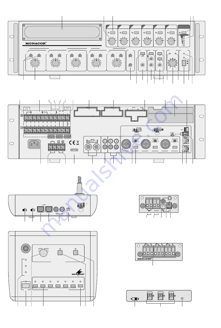 Monacor PA-6000RC Instruction Manual Download Page 3