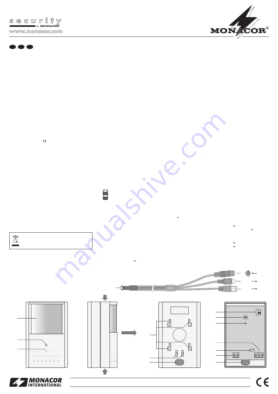 Monacor TVCCD-92AP Operating Instructions Manual Download Page 1