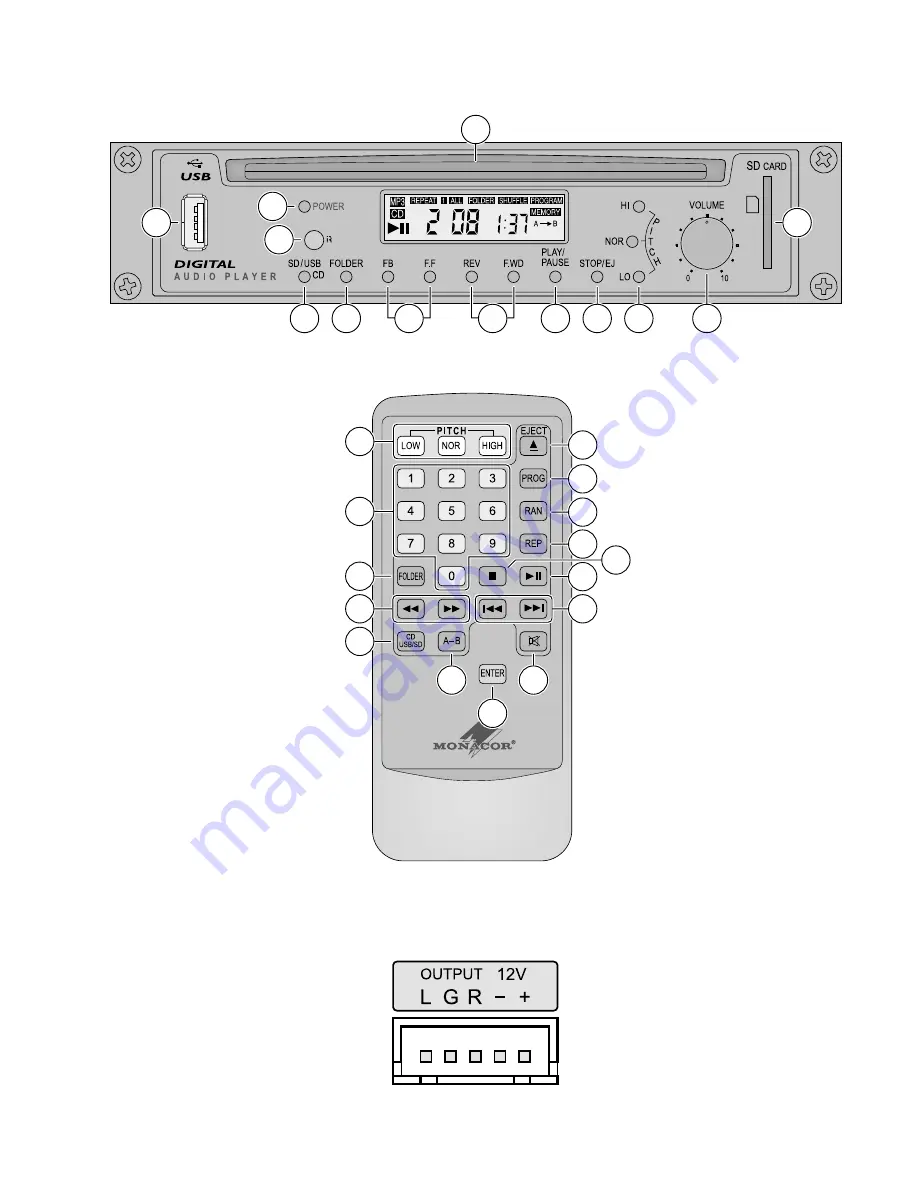 Monacor TXA-1800CD Instruction Manual Download Page 2