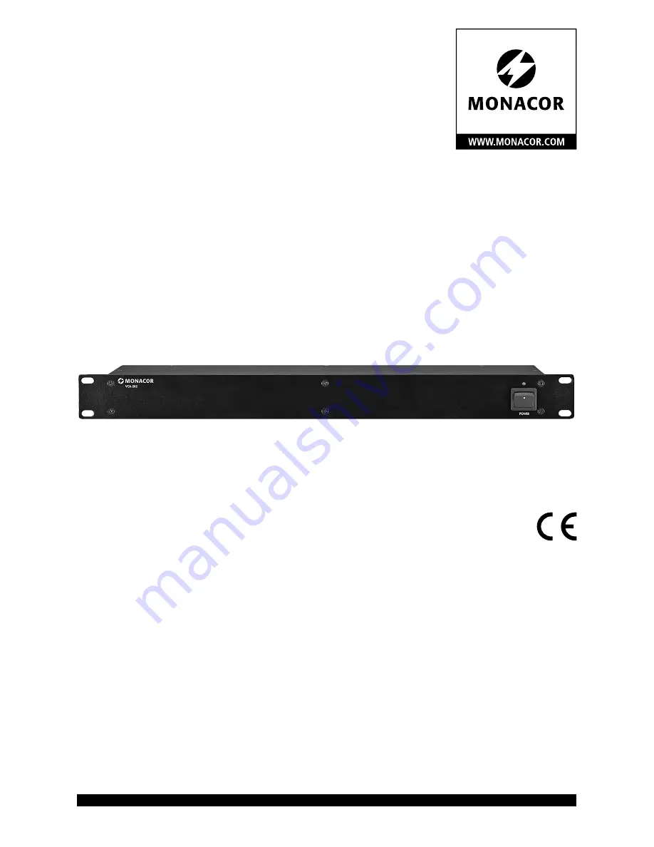 Monacor VCA-202 Instruction Manual Download Page 1