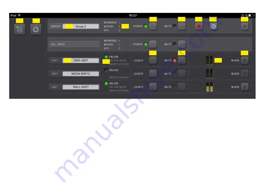 Monacor WALL-05DT Instruction Manual Download Page 87