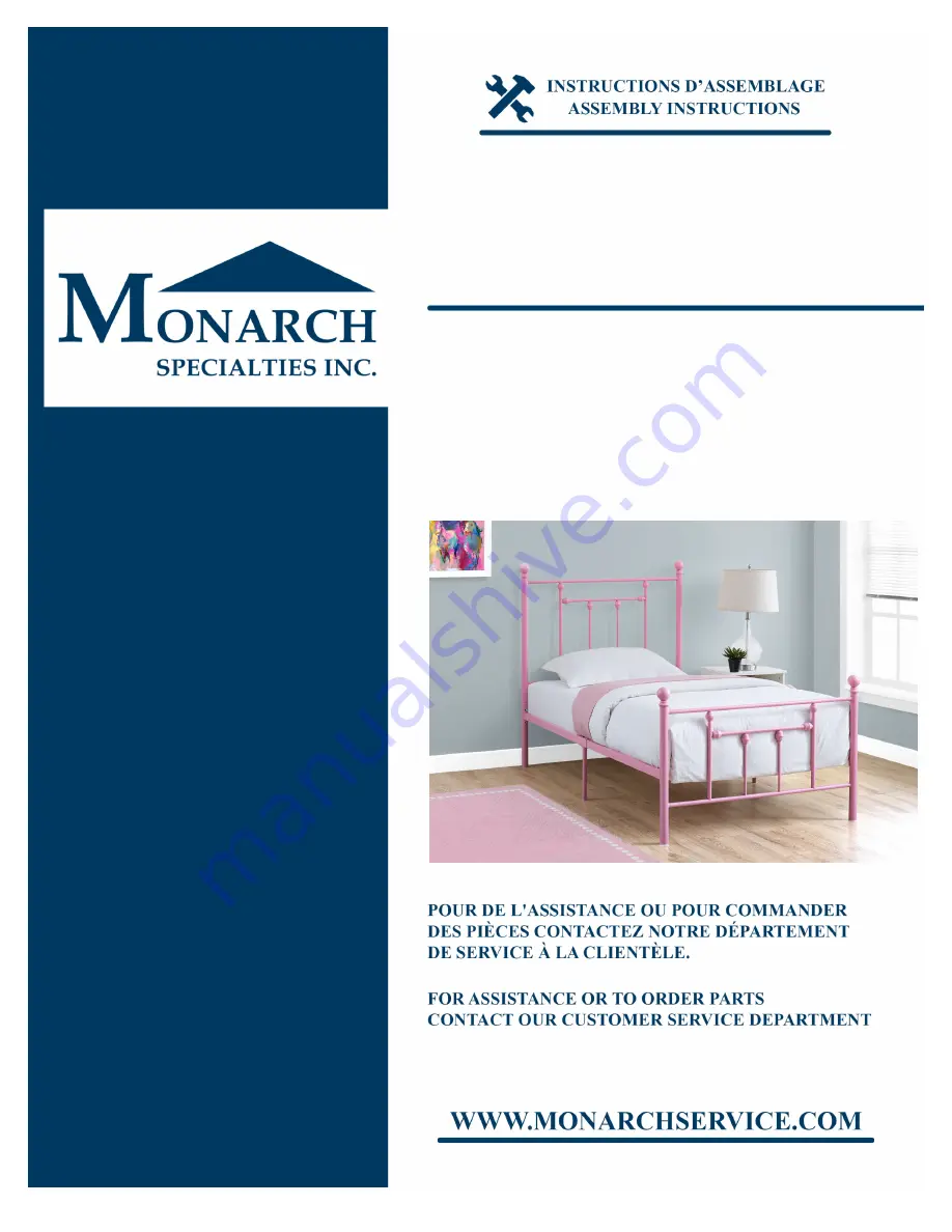 Monarch I 2634T Assembly Instructions Manual Download Page 1