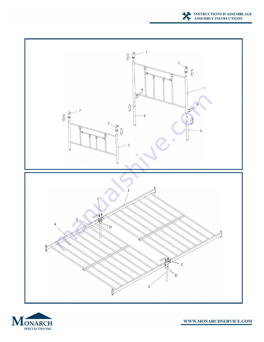 Monarch I 2634T Assembly Instructions Manual Download Page 7