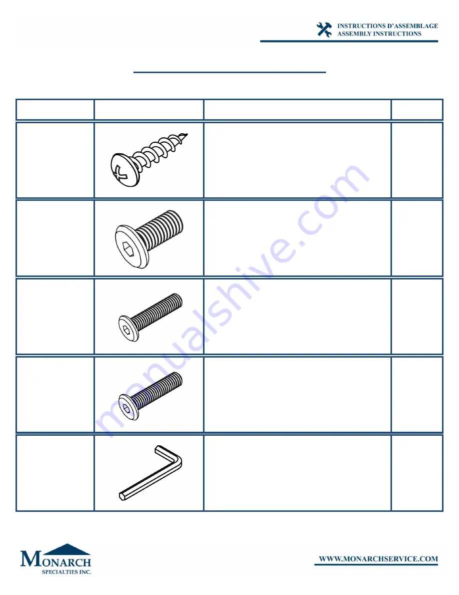 Monarch I 3095 Assembly Instructions And User Manual Download Page 4