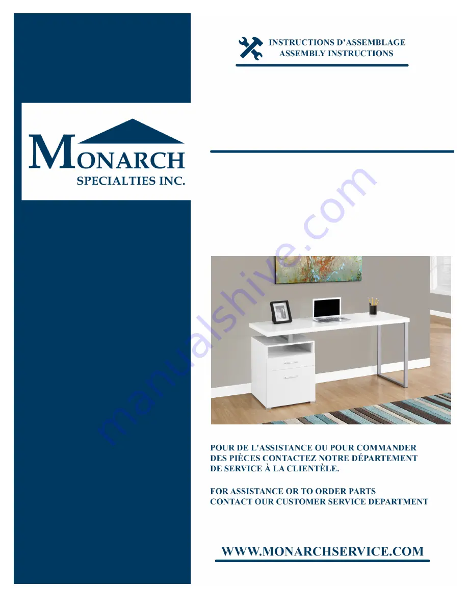 Monarch I 7144 Assembly Instructions Manual Download Page 1