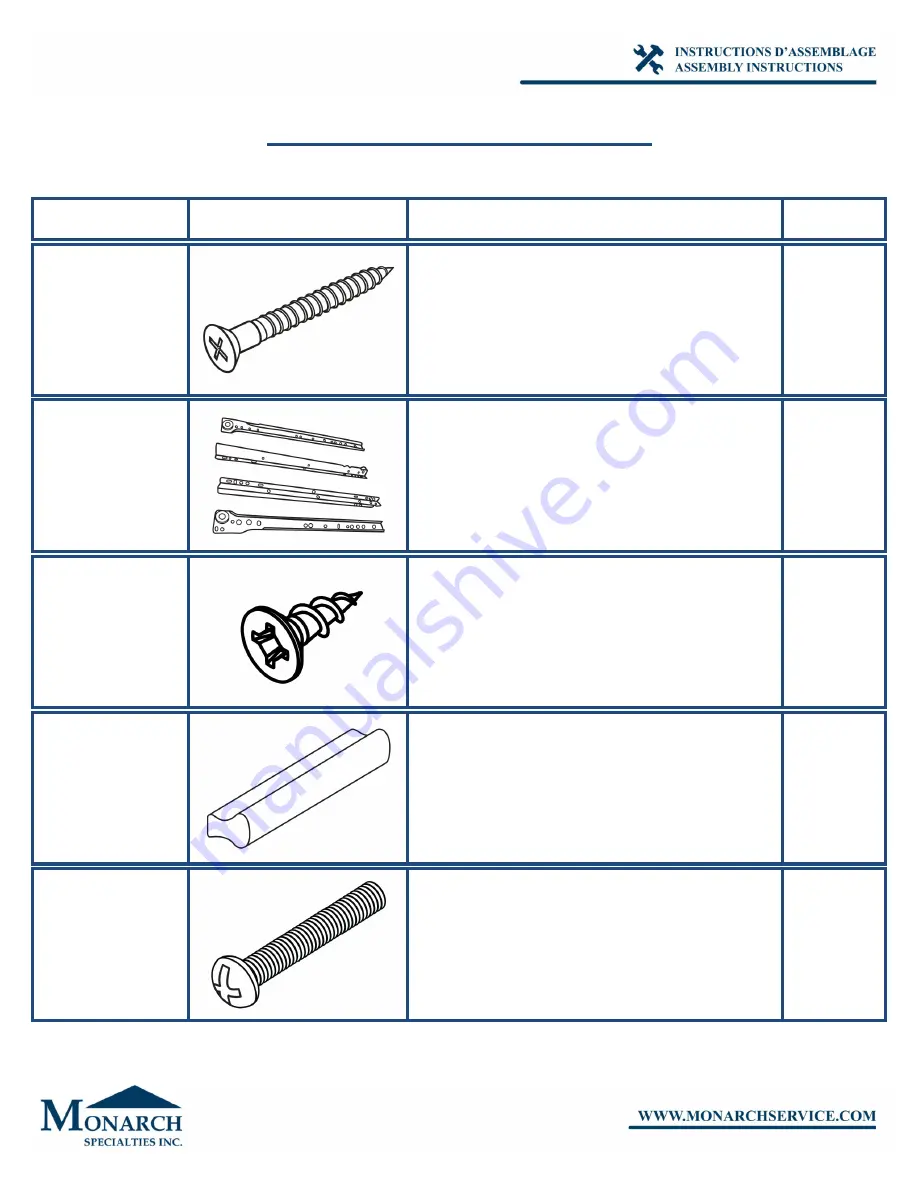 Monarch I 7144 Assembly Instructions Manual Download Page 7