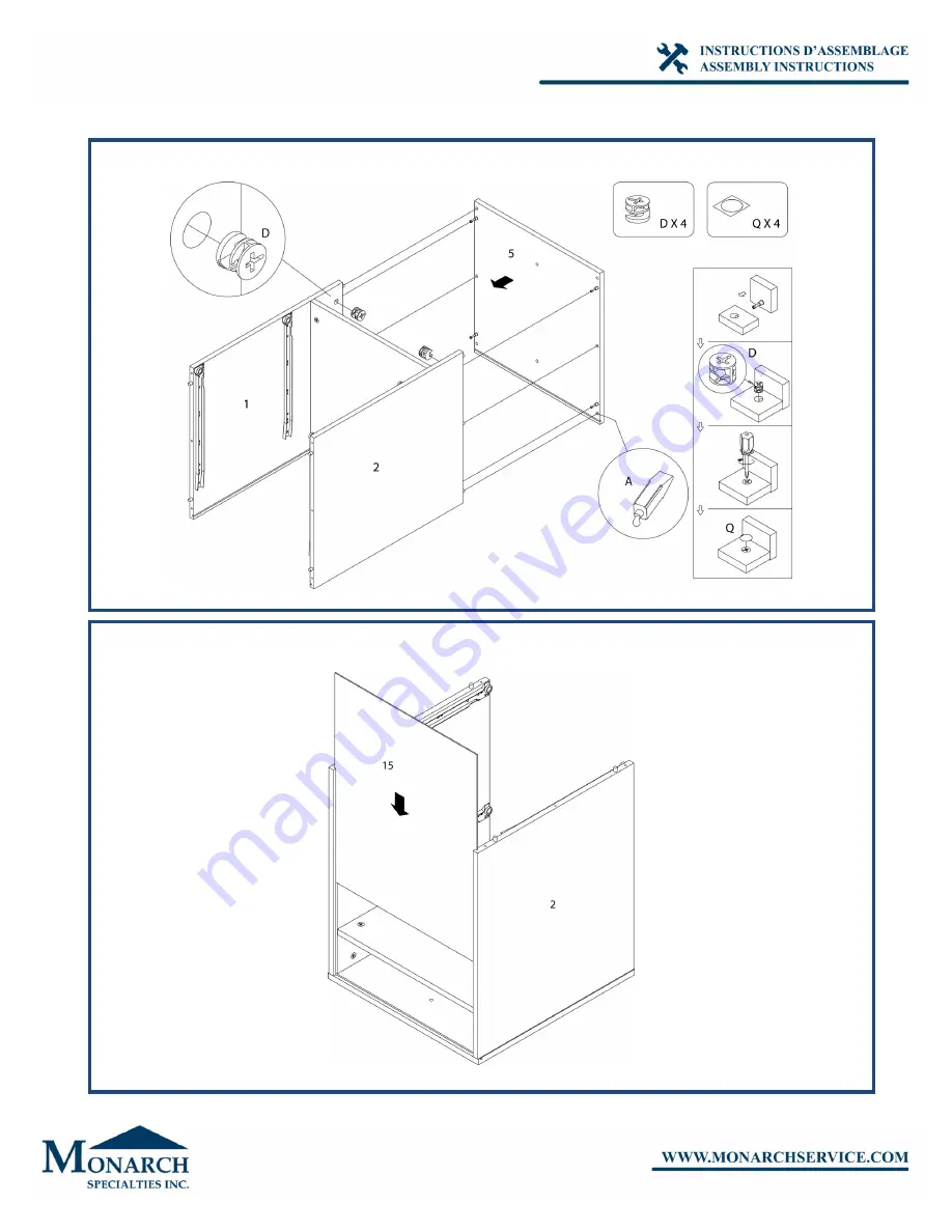 Monarch I 7144 Assembly Instructions Manual Download Page 12