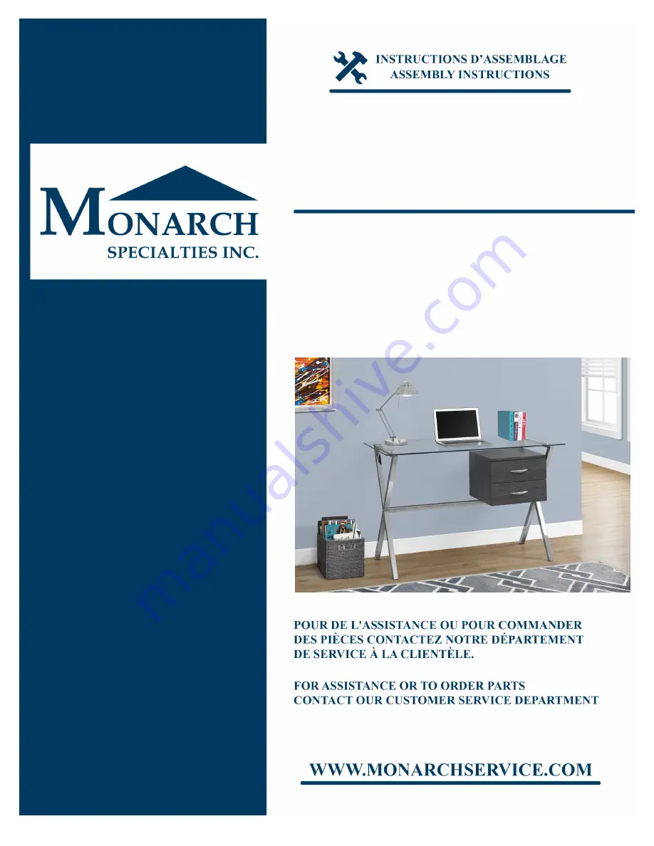 Monarch I 7216 Assembly Instructions Manual Download Page 1