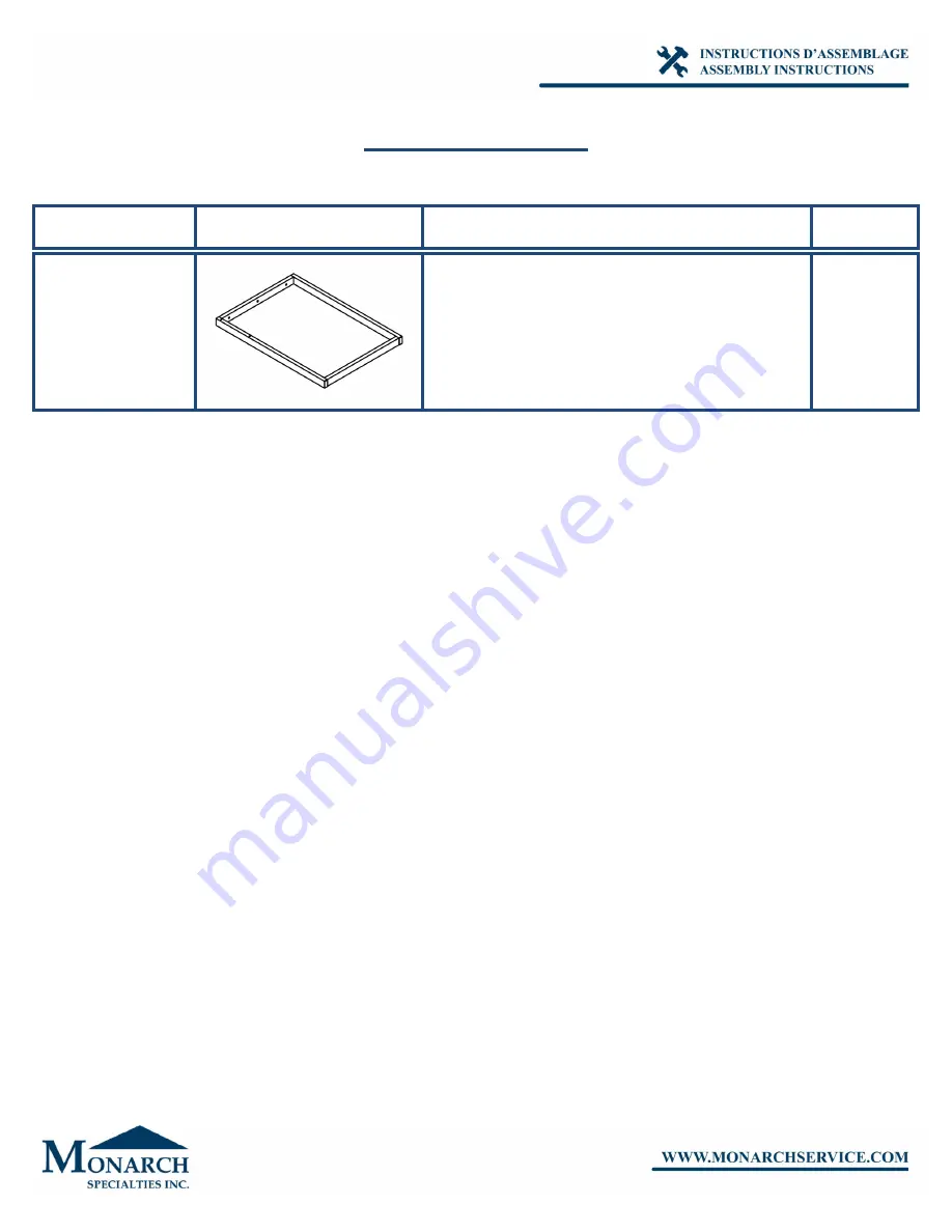 Monarch I 7356 Assembly Instructions Manual Download Page 6