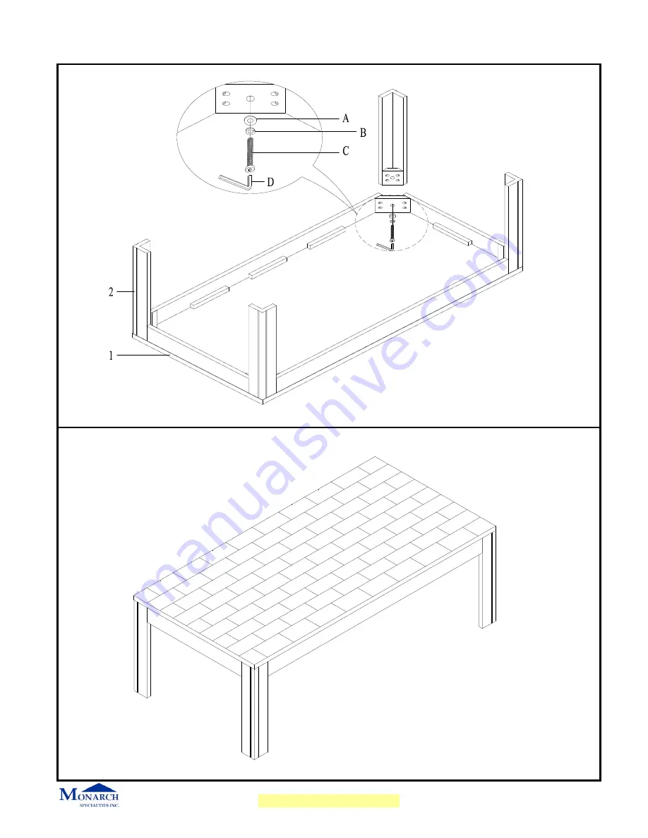 Monarch I 7843P Assembly Instructions Download Page 3