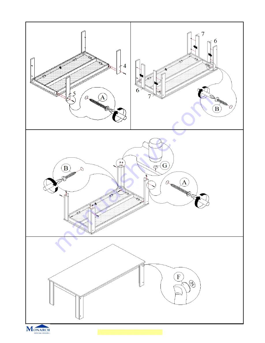 Monarch I 7912P Assembly Instructions Manual Download Page 5