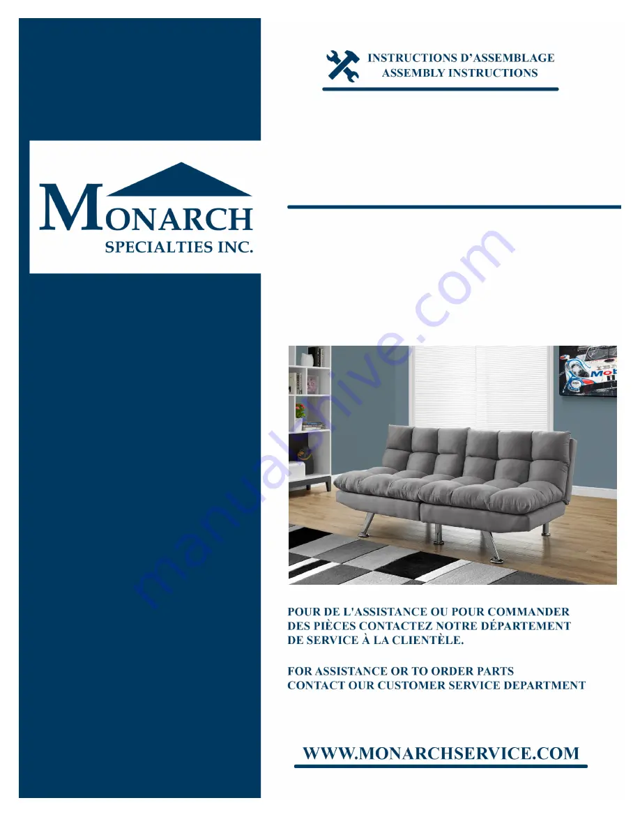 Monarch I 8988 Assembly Instructions Manual Download Page 1