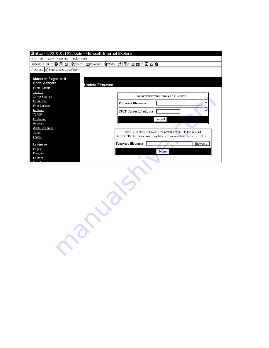 Monarch Monarch 9433 SNP System Administrator Manual Download Page 57