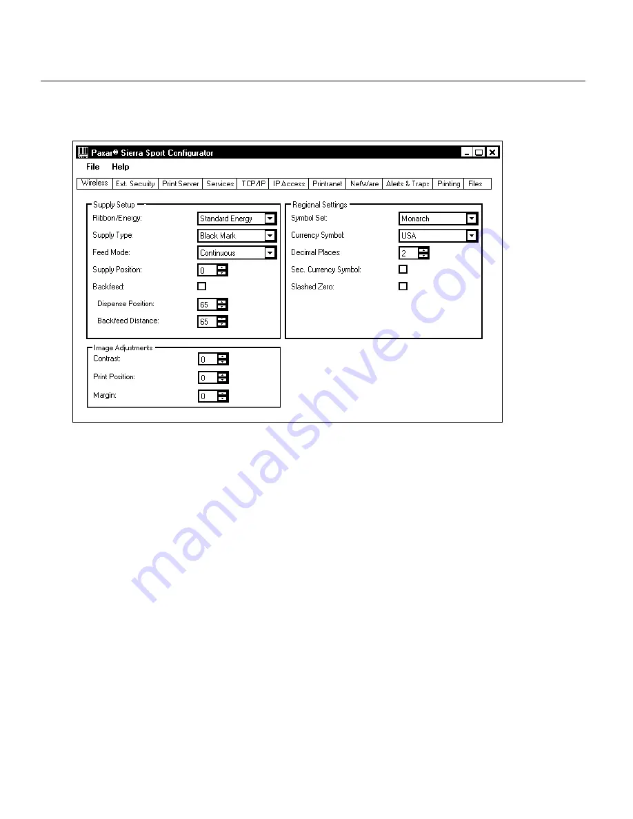 Monarch Sierra Sport2 9460 System Administrator Manual Download Page 70